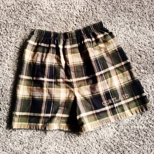 "Cortland" Plaid Flannel Boxer Shorts Size M